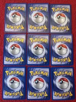 ❗Lot 6⃣: Pokemon Base Set 2 Lot - 9x Common Rare Cards Lot OLD Vintage! - Image 3