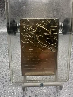 Vintage Pokemon 1999 CHARIZARD Burger King Promo 23k Gold Plated Trading Card - Image 3