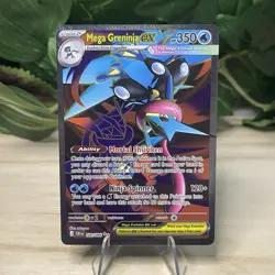 Mega Greninja ex 100/086 Full Art Ultra Rare Chaos Rising Pokemon Card NM (2) - Image 1