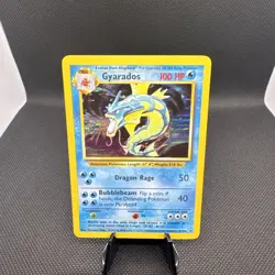 Pokemon Base Set Gyarados Holo Rare Card 6/102 NM - Image 1