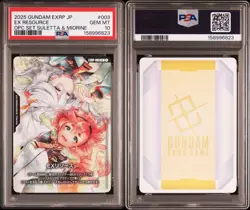 [PSA10] 2025 GUNDAM CARD EX RESOURCE EXRP-003 OPC SET SULETTA & MIORINE Japanese - Image 1