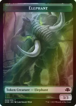 MTG Elephant // Griffin Foil ** Dominaria Remastered Tokens ** English - Image 1