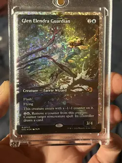 Glen Elendra Guardian (0393) (Showcase) (Fracture Foil) Lorwyn Eclipsed Foil - Image 2