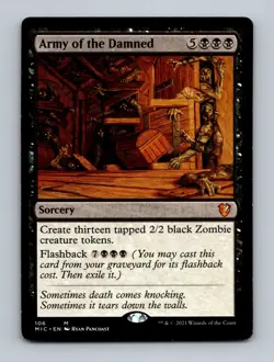 Army of the Damned Commander: Innistrad: Midnight Hunt Non-Foil MTG NM - Image 1