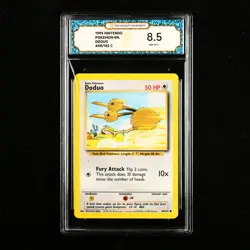 TQG 8.5 NM-MT+ 1999 Pokemon ENG Doduo #48/102 C - Image 1