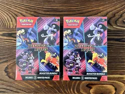 🚀 Pokemon TCG Destined Rivals Booster Bundles (LOT OF 2) Sealed, 12 Packs Total - Image 1