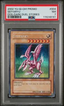 2002 YU-GI-OH! PROMO DDS-DARK DUEL STORIES #004 SEIYARYU PSA 7 - Image 1