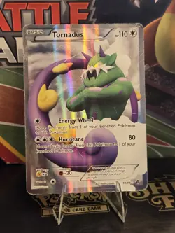 Pokemon Tornadus 98/98 Black And White Emerging Powers Full Art Holo HP - Image 2