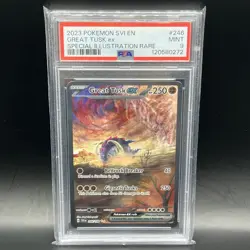Great Tusk EX # 246/198 SIR | Pokemon TCG 2023 Scarlet & Violet | PSA 9 MINT - Image 3