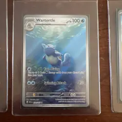 Blastoise Ex 200/165, Wartortle 171/165, Squirtle 170/165 Pokemon TCG S&V 151 - Image 3