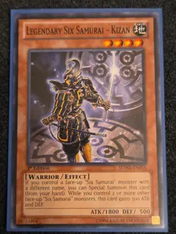 Legendary Six Samurai - Kizan, SDWA-EN016, 1st Edition, Yu-Gi-Oh! VLP - Image 1