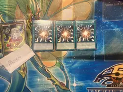 YUGIOH SUPER POLYMERIZATION x3 SDCR-EN021 Playset COMMON 1st NM + Bonus - Image 2