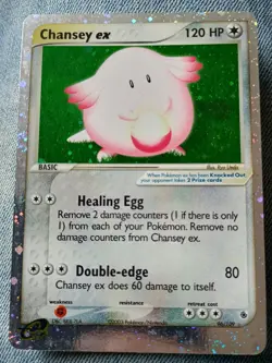 Chansey ex 96/109 Ultra Rare Pokemon EX Holo Ruby Sapphire Pokemon Card LP - Image 1