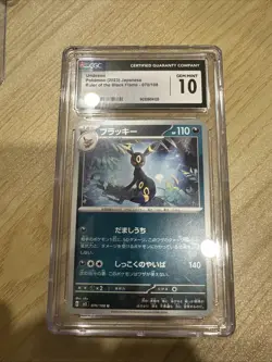 CGC Gem Mint 10 Umbreon 070/108 Ruler of the Black Flame Japanese Pokemon Card - Image 1