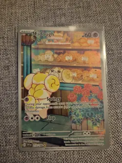 Pokemon TCG Fidough Scarlet Violet Illustration Rare Card 213/198 NM Condition - Image 1