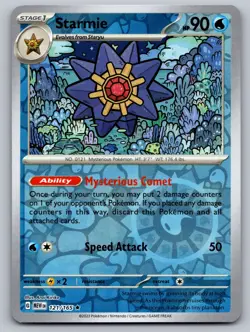 Starmie 121/165 Rare 151 Pokemon Reverse Holo Near Mint - Image 1