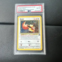Pokemon Pokemon Game Eevee Black Star Holo Promo #11 League Psa 8 - Image 1