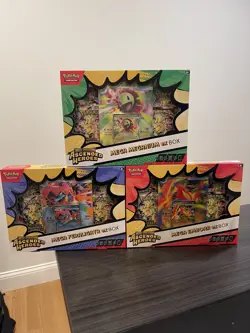 Ascended Heroes Mega EX Box Bundle x3 Pokemon - Meganium | Emboar | Feraligatr - Image 1