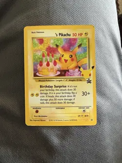 _____'s Pikachu 24/53 Wotc Promo Holo Basic 50 HP EN 1999 Birthday Surprise - Image 1
