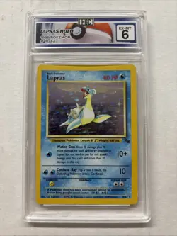 1999 Pokemon Lapras Holo #10 HGC 6 (sb3) - Image 1
