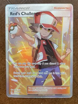 Pokemon Red's Challenge 213/214 Sm-Unbroken Bonds Full Art Holo Ultra Rare - Image 1