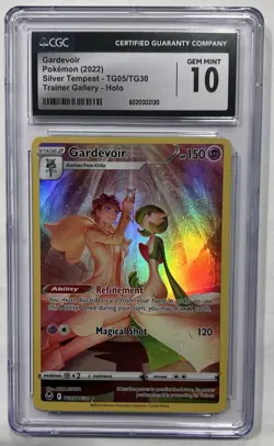 Pokemon Silver Tempest Ultra Rare Gardevoir TG05/TG30 CGC 10 Gem Mint - Image 1