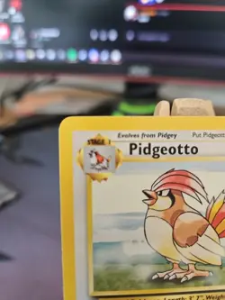 Pokemon Pidgeotto TCG Base Set 22/102 Shadowless Unlimited Rare Card LP+ Clean! - Image 2