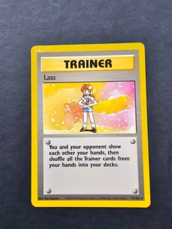 Pokemon Lass 75/102 Base Set Rare Trainer Vintage MP - Image 1