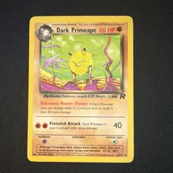 The Pokemon Dark Primeape Team Rocket Uncommon 43/82 60 HP Regular English 2000 - Image 1
