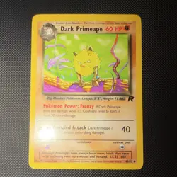 The Pokemon Dark Primeape Team Rocket Uncommon 43/82 60 HP Regular English 2000 - Image 2