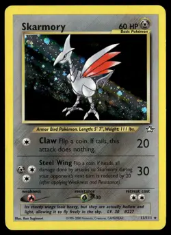 Skarmory 13/111 Holo Rare Neo Genesis Pokemon NM - Image 1