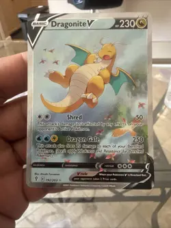 Pokemon TCG Evolving Skies Dragonite v Alt Art 192/203 Ultra Rare Mint - Image 1