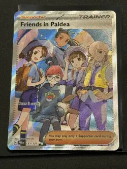 Pokemon TCG Prismatic Evolutions Friends in Paldea Ultra Rare 137/131 - Image 1
