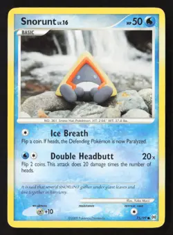 Snorunt Common AR 75/99 LP Pokemon TCG - Image 1