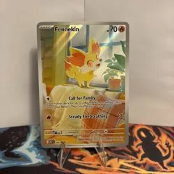 Pokemon TCG Fennekin Black Star Promo MEP 080 Choas Rising - Image 1