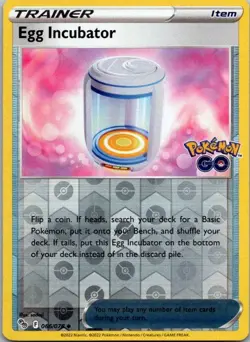 Egg Incubator Uncommon Pokemon GO 066/078 NM Reverse - Image 1