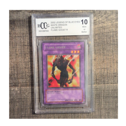 Konami Yu-Gi-Oh! Flame Ghost LOB-029 Fusion Unlimited BCCG 10 Blue Eyes - Image 1
