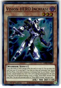 Yu-Gi-Oh! Vision Hero Increase GFP2-EN057 Ultra Rare 1st ED NM - Image 1