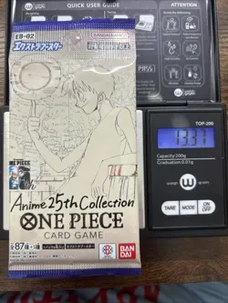 Heavy 13.37g One Piece Sealed Anime 25th Collection EB-02 Japanese Booster Pack - Image 1