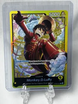 Monkey.D.Luffy ST29-001 NM One Piece Card Game English Yellow Leader - Image 1