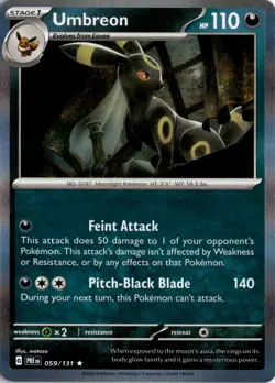 Umbreon 059/131 SV: Prismatic Evolutions Pokemon Card TCG - Image 1