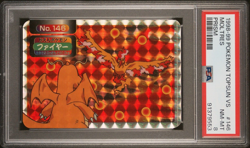 Pokemon Card Moltres VS Dragonite No. 146 Holo Prism Topsun VS PSA 8 NM-MT - Image 1