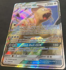 2019 Sun & Moon - Unbroken Bonds Persian GX Pokemon Card Rare Holo Full Art #149 - Image 2