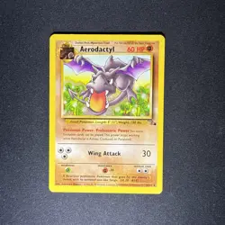 Pokemon TCG Aerodactyl Fossil Card 16/62 - Image 1
