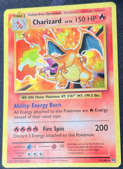 CHARIZARD 11/108 HOLO XY Evolutions MP Rare Card Pokemon 2016 - Image 1
