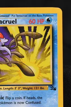 Tentacruel 1st Edition 44/62 LP Fossil Regular Uncommon Pokemon TCG Card - Image 3