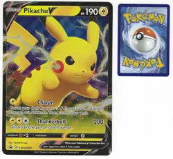 Pokemon TCG - Pikachu V (Jumbo Card) - SWSH061 - SWSH Promos - NM - Image 1