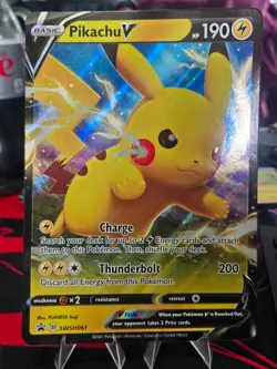 Pokemon TCG - Pikachu V (Jumbo Card) - SWSH061 - SWSH Promos - NM - Image 3