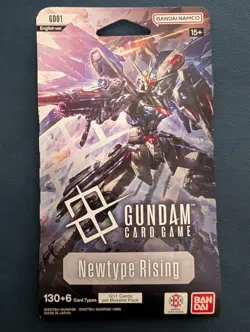 Gundam Card Game - GD01 (Newtype Rising) - Eng. - Sleeved Blister Booster Pack - Image 1