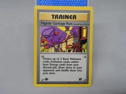 Pokemon Nightly garbage run trainer 1 st edition team rocket card 77/82 - Image 1
